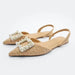 Casual Women’s Pearl Espadrilles Slingback Flats - Rhinestone Spring Summer Shoes