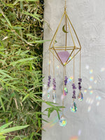 Handmade Rainbow Crystal Suncatcher, Prism Sunshade, Window Ornament for Home Decor