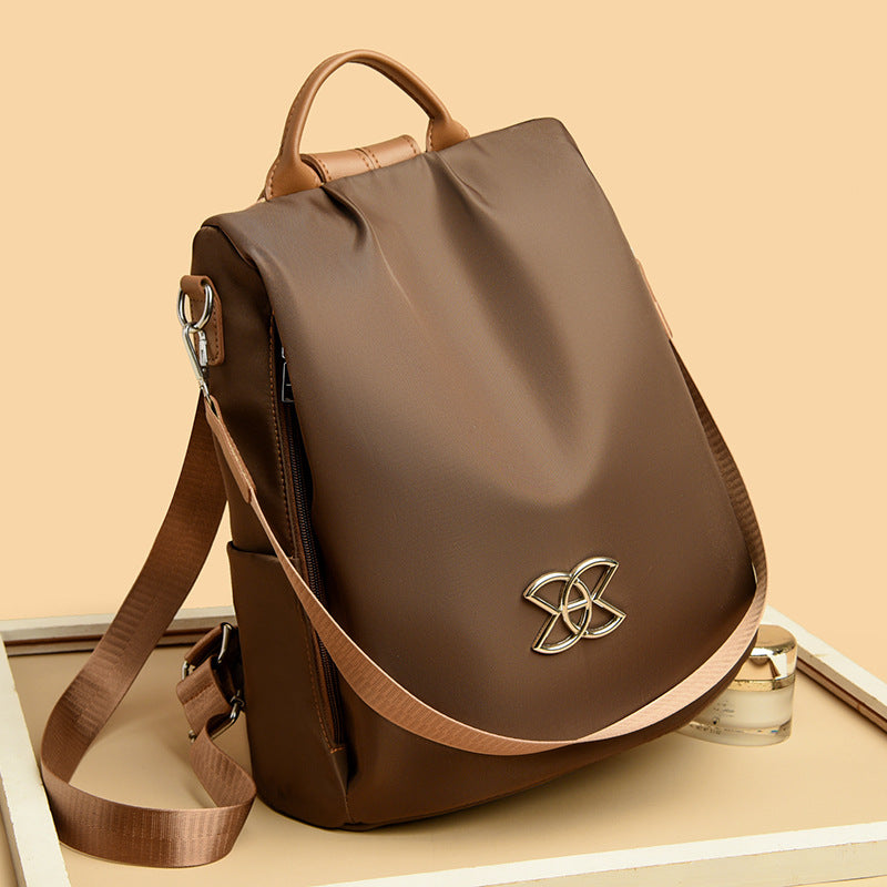 backpack purse for women fashion leather designer travel Luxury Travel Backpack Women’s Fashion Functional Large Capacity Bag Brown