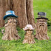 Gardening Stump Family Resin Craft Ornament Decoration Tree Stump Family