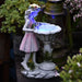 Sculptured Flower Fairy Solar Energy Courtyard Resin Decoration