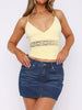 Women's Lace Patchwork Hollow Halter Strap Top for Summer Fashion