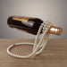 Stainless Steel Wine Rack – Elegant Pearl Necklace Wine Bottle Holder