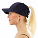 Ponytail Mesh Cap – Snapback Baseball Hat for Women and Men