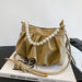 The New Pearl Handbag – Elegant Pleated Shoulder Cloud Bag