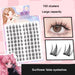 Sunflower Comics Thick Natural Look False Eyelashes in Segmented Layers