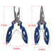 Stainless Steel Fish Hook Pliers – Small Fishing Line Cutter & Hook Remover