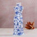 Mini Ceramic Blue and White Porcelain Vases – Cheongsam Style Home Decor Ornaments