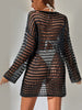 Knitted Hollowed-Out Pullover Swimsuit Cover-Up for Beach Style