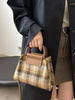 Contrast Plaid Trapezoid Crossbody Bag – Women's Casual Bag