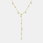 18K Gold-Plated Pearl Drop Pendant Necklace for Women’s Jewelry