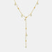 18K Gold-Plated Pearl Drop Pendant Necklace for Women’s Jewelry