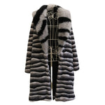 Warm Faux Fur Coat Men Women Mid-Length Thick Fur Designer Coat