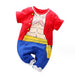 Anime Style Baby Jumpsuit Short Sleeved Infant Clothes