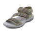 Women’s Printed Velcro Sports Sandals in Plus Sizes for Summer Wear
