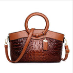 Women's Fashion Ring Handle Shoulder Crossbody Bag – European & American Style