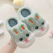 Kids' Cotton Indoor Slippers – Cute Rabbit Non-Slip Home Footwear