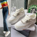 Breathable Mesh Platform Shoes for Women Lightweight Casual Walking Sneakers
