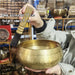 Handmade Brass Tibetan Singing Bowl with Sanskrit – Stress Relief Tool