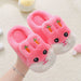 Kids' Cotton Indoor Slippers – Cute Rabbit Non-Slip Home Footwear