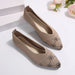 Point Toe Mesh Flat Slip-On Shoes – Breathable Comfort Wear