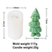 Christmas Dwarf Candle Molds 3D Santa Claus Scented Model Ornaments