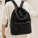PU Leather Zip Backpack for Daily Carry and Stylish Organization