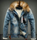 Men’s Thick Denim Jacket Coat with Stylish Fit & Warm Lining