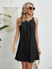 Crochet Hollowed Sleeveless Cover-Up Dress for Women’s Swimwear