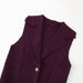 Sleeveless Lapel Knitted Vest Top with Chic Pleats for Women