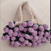 60cm Creative Crochet Rose Bouquet Blanket Gift for Girlfriend