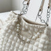 Women's Bubble Textured Tote Bag With Soft Handles For Stylish Everyday Use