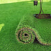 3x5FT Outdoor Artificial Grass Rug with 1.38-Inch Lush Decorative Pile