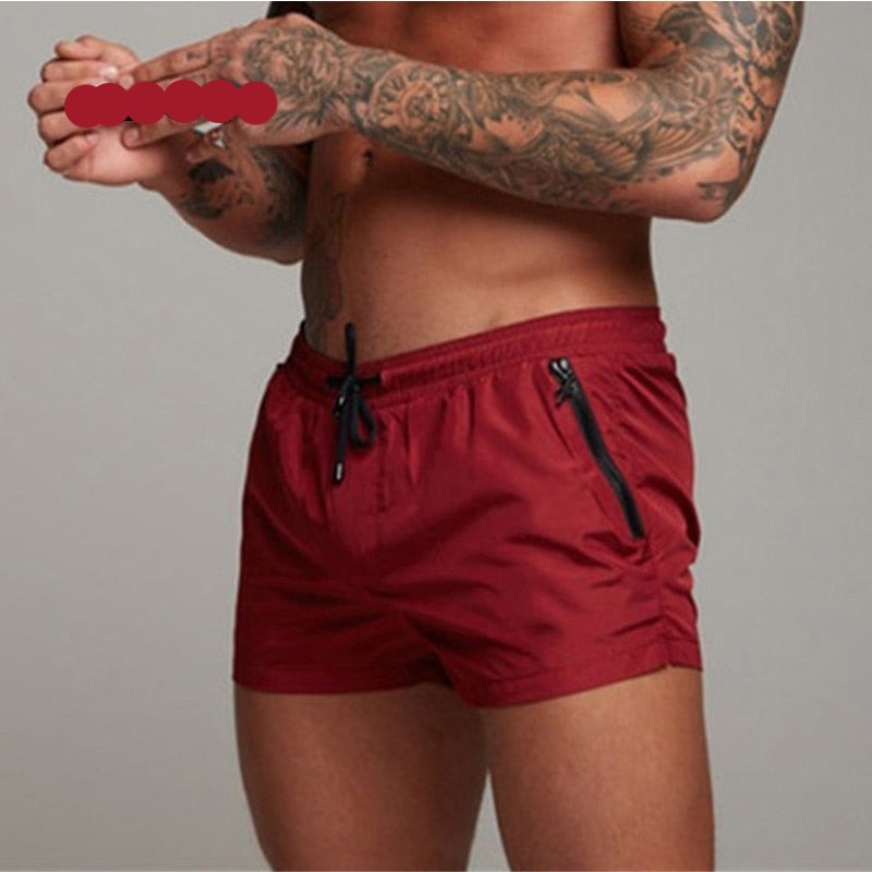 Men's Sexy Swimwear Shorts Surfing Running Briefs Beach Shorts Khaki Lining / XL Men's Sexy Swimwear Shorts Surfing Running Briefs Beach Shorts Khaki Lining / XL