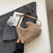 Luxury Designer Plush Women's Handbag – Trendy Winter Cloud Tote Bag