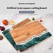 Resin and Acacia Wood Kitchen Cutting Board with Artistic Wave Design