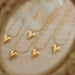 18K Gold Plated Titanium Steel Heart Necklace for Women – Minimal Style