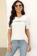 Patchwork Round Neck Pullover T-Shirt With Simple And Modern Aesthetic