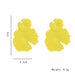Exaggerated Yellow Earrings Fashion Daisy Flower Earrings Jewelry