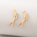 Funny Leg Stud Earrings Women's Attractive Gold Alloy Jewelry