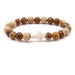 Unisex Beaded Cross Charm Bracelet – Fashion Jewelry Accessory
