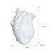 Resin Heart Vase Table Ornament for Living Room and Dining Decor