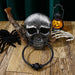 Halloween Skeleton Doorbell Trick Toy with Glowing Pumpkin and Scary Sound Effects