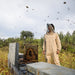Professional Full-Body Beekeeping Suit with Ventilation and Protective Gloves