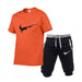 Two Pieces Sets T Shirts Shorts Set Hight-Quality Men's Fashion Clothing