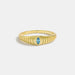 925 Sterling Silver Inlaid Zircon Ring – Elegant Adjustable Design