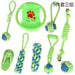 Pet Dog Cotton Rope Toy Tooth Grinding and Cleaning Bite Rope Set