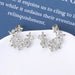 Women's Moissanite Lucky Clover Earrings – 925 Sterling Silver Design