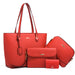 Trendy Women's Bag Retro Celebrity One Shoulder Handbag High Capacity Four Piece Set