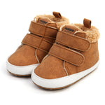 Warm High-Top Baby Walking Shoes – Autumn/Winter Soft Sole Infant Shoes